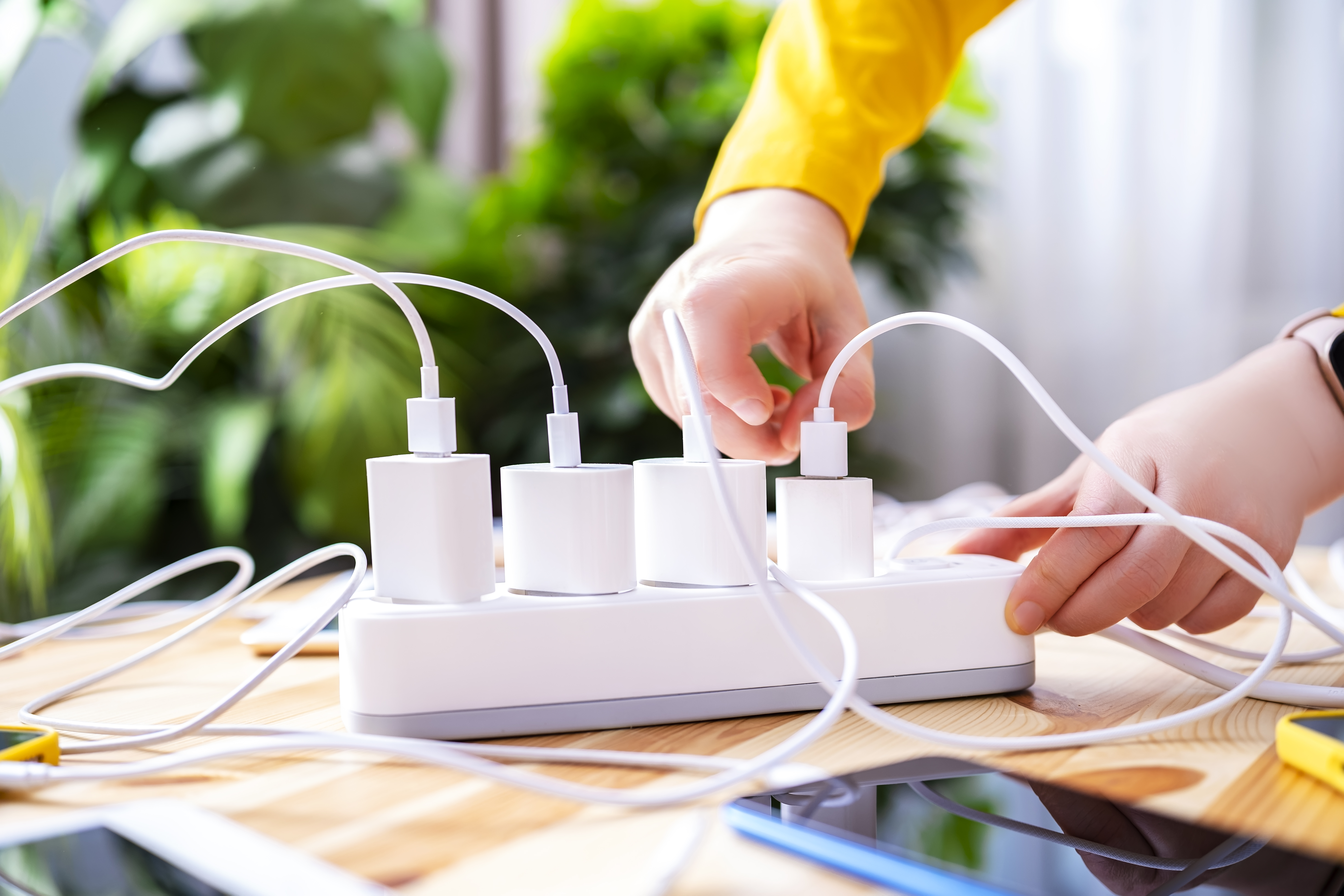 Veículo elétrico em carregamento — mobilidade sustentável